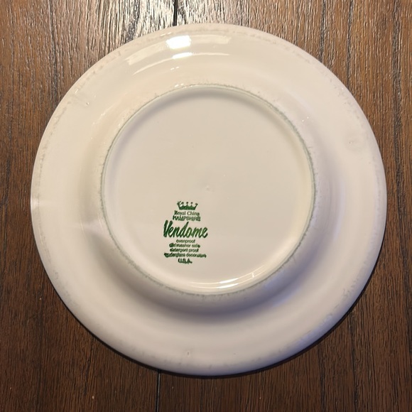 Vintage Brown Transferware 10 inch Plate by Vendome Royal China Mum Pattern - Picture 2 of 13